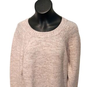 M Alpaca Blend Shrinking Violet Women's Cream Knit Dress 3559